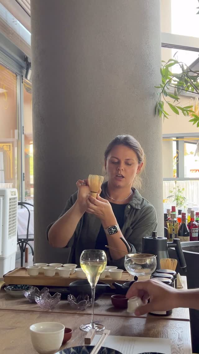 A moment from the Du’sha tasting at Shibui